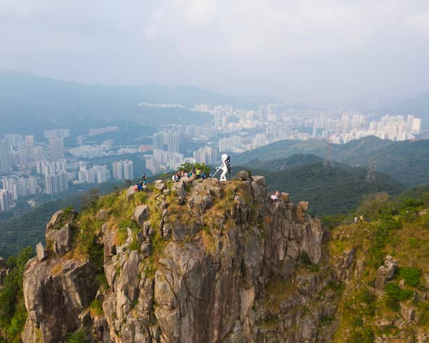 A 37-year-old tourist plunged to his death off a cliff at Hong Kong’s popular hiking landmark Lion Rock. (Photo: AFP via Getty Images)