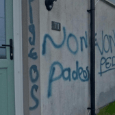 'Charming' Swansea house defaced with graffiti words 'nonce' & 'paedo' selling at £125k. Picture: Rightmove