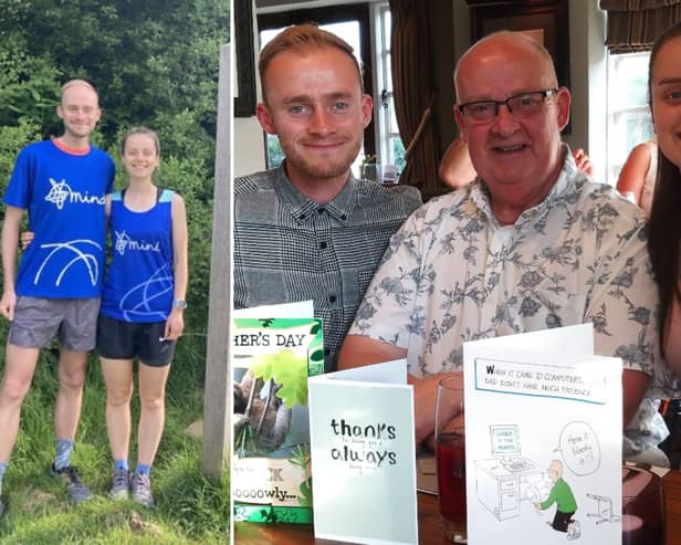 Tony Taylor and his sister Nicola are running seven marathons in seven days in memory of their dad Ian, who took his own life in 2020 Picture: Severn Trent Water
