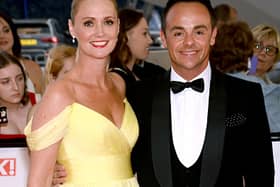 Ant McPartlin (left) welcomes his first child with wife Anne-Marie
