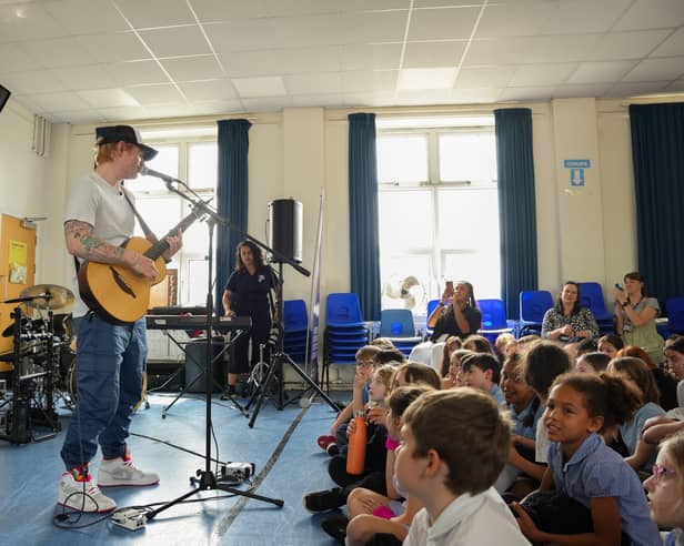 Ed Sheeran at Fairlight Primary School