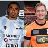 Reality stars Tyrique Hyde (left) and Dan Osborne (right) fought with one another during a charity football match. Photos by Getty Images.