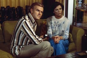 Hollywood actress Gloria Stroock, who starred alongside legendary actor Rock Hudson, has died at 99.  (L-R) Richard Roat, Gloria Stroock appearing in the ABC tv series 'Holmes & Yoyo'