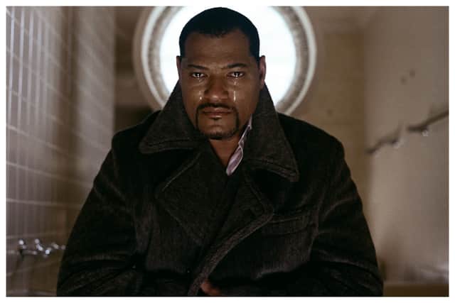This photograph is entitled Crying Men (Laurence Fishburne) and was taken in 2002, © Sam Taylor-Johnson