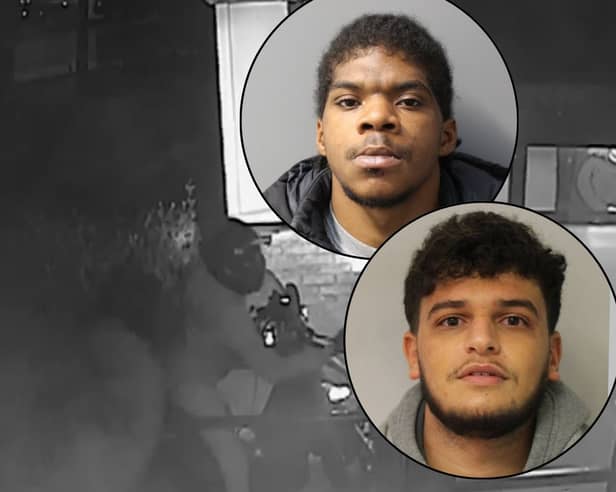 Nizar Msaad, 22 and Shaquille Allen, 26 convicted after revealing their faces in front of a CCTV camera.