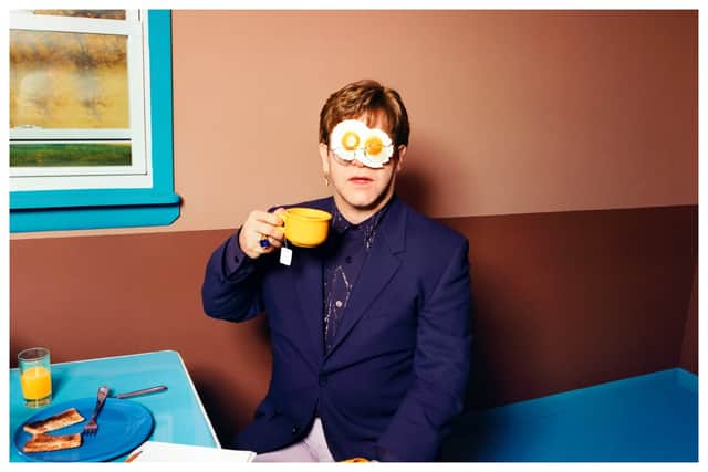 This picture is entitled Elton John, Egg On His Face, and was taken in New York, 1999 © David LaChapelle. It will feature as part of the exhibtion 