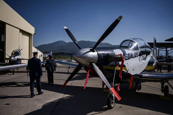 A “highly valued” US Air Force pilot instructor has died after the ejection seat activated while the T-6A Texan II aircraft was still on the ground. (Photo: AFP via Getty Images)