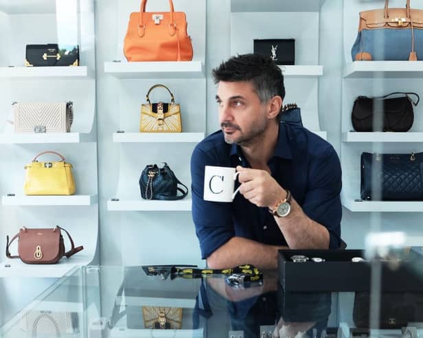 Pawnbroker and reality TV star James Constantinou, who became a hit on the Channel 4 series ‘Posh Pawn’. Photo by Facebook/JamesPoshPawn.