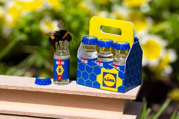 Lidl's bee-r bottles can even be refilled (Photo: Lidl/Supplied)
