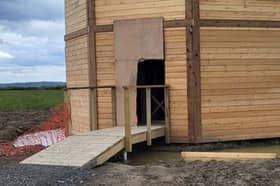 An outdoor classroom building at the site has been damaged, the trust says (Photo: Woodland Trust)