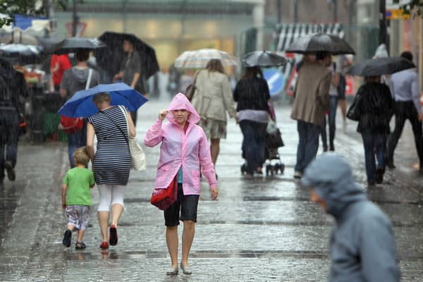 Parts of the UK have been slapped with an amber weather warning for heavy rain over the next few days. (Credit: Getty Images)