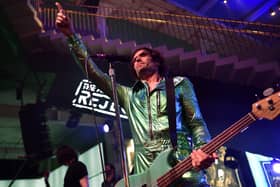 Tyson Ritter and The All-American Rejects are one of the big names performing on the main stage at this weekend's Slam Dunk Festival in Hatfield and Leeds (Credit: Getty Images)