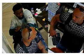 Police are searching for two men who robbed a jewellery store in south-west London. (Credit: Met Police)