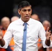 Rishi Sunak holds a Q&A with staff at a distribution centre in Ilkeston in the East Midlands, the day after calling the 4 July general election (Photo: Henry Nicholls - WPA Pool/Getty Images)