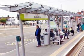 The assault on the disabled man took place at Beeston Centre tram stop in Nottingham. (Credit: Nottinghamshire Police)