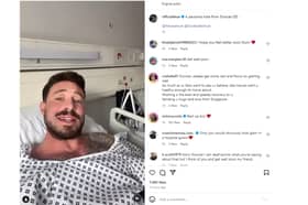 The Instagram post released by Blue singer Duncan James in hospital today 