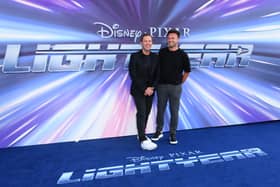 Scott Mills and Sam Vaughan attend the Lightyear UK premiere in 2022 (Photo: Joe Maher/Getty Images)