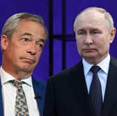 Nigel Farage has made some surprising comments on Vladimir Putin. Credit: Getty/Kim Mogg