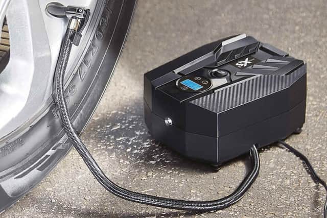 This tyre inflator is a bargain at £14.99