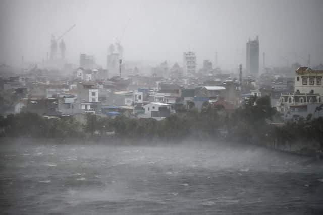 Hundreds of flights are being cancelled as Typhoon Bebinca, the strongest typhoon to hit Shanghai since 1949, hits prompting evacuations. (Photo: AFP via Getty Images)