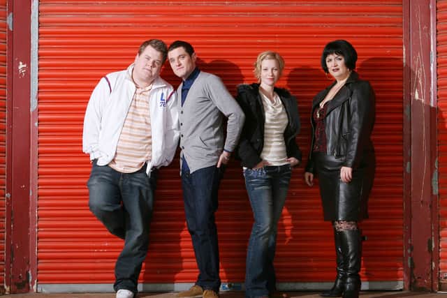 The cast recreated an image from the first series of Gavin and Stacey, which aired in 2007.