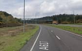 A man has been left with a serious head injury after a boulder was dropped from a bridge on to his passing van on the A617 in Nottinghamshire. 