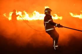 Firefighters were called to a ‘large fire’ at a building in Plymouth city centre.