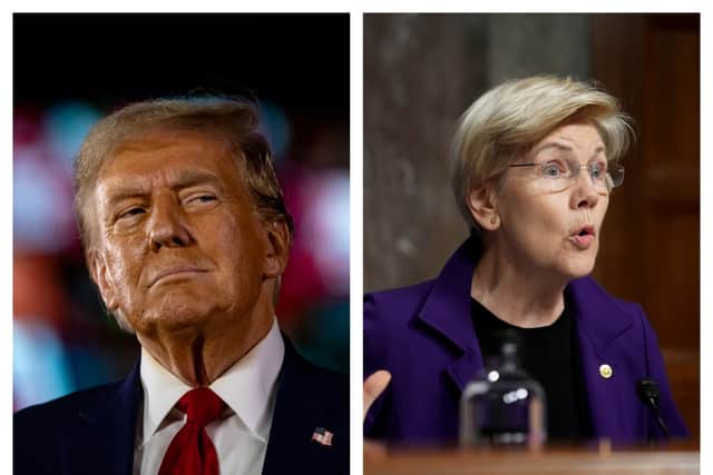 Donald Trump has been slammed as the “lowest of the low” and “disrespectful” after he called senator Elizabeth Warren ‘Pocahontas’. (Photo: Getty Images)