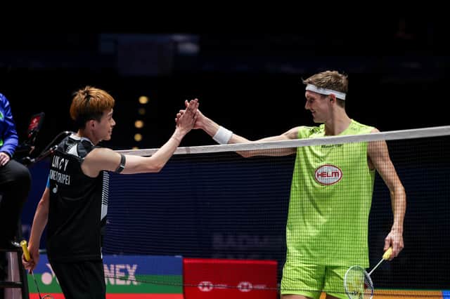 Two-time champion Axelsen suffered a first defeat to Lin Chun-Yi