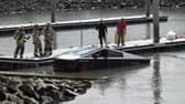 A Tesla Cybertruck was pulled from Ventura Harbor after a driver attempted to use the vehicle to launch a jet ski. (Photo: Safety for Citizens/Facebook)