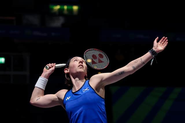 Gilmour reached the second round of the YONEX All England for only the second time