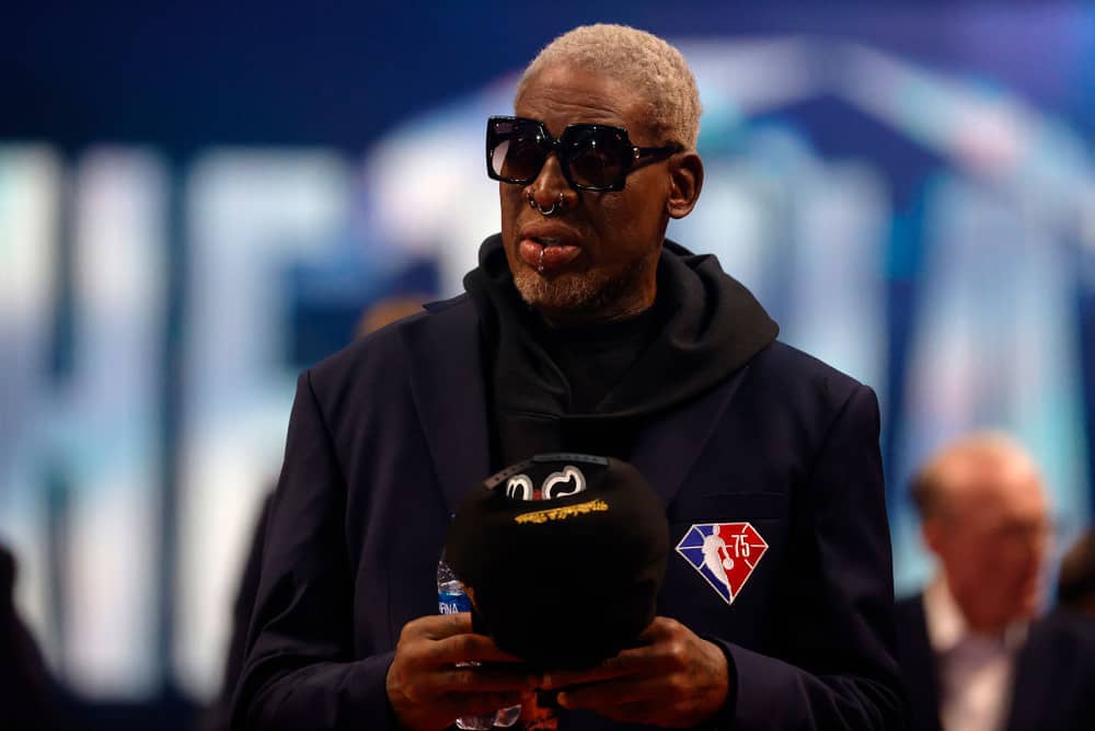 What has NBA legend Dennis Rodman said in response to rumours that he has passed away? Photo: Getty Images