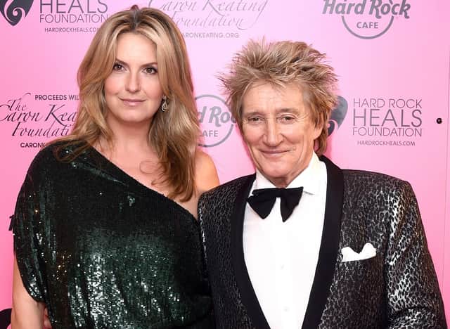 Sir Rod Stewart and wife Penny Lancaster