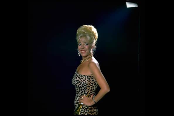 Actress Julie Goodyear in character as Bet Lynch in television soap Coronation Street, circa 1983. (Photo by Peter Bolton/TV Times via Getty Images)
