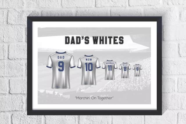 Turn your family into the starting XI with this custom print