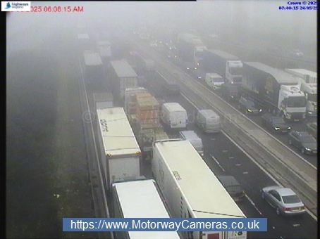 M1 traffic: Two of four lanes northbound in Bedfordshire closed after crash