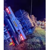 The A46 in Nottinghamshire is closed northbound between the A617 (Cattle Market Roundabout, near Newark) and the A1 at Winthorpe due to an overturned lorry on the Brownhills Roundabout. May 21, 2025
