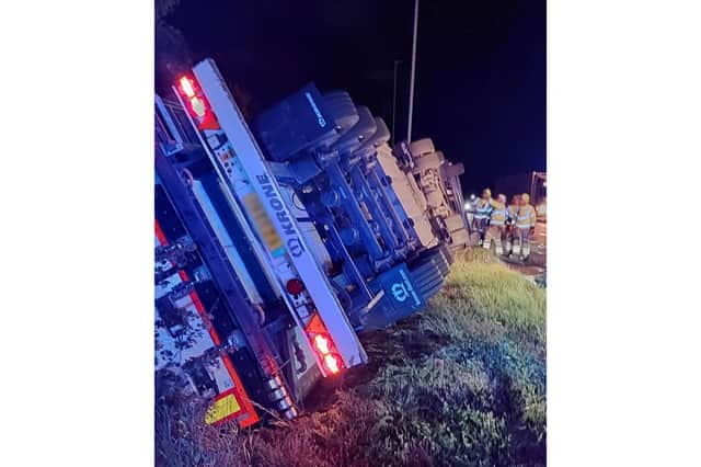 The A46 in Nottinghamshire is closed northbound between the A617 (Cattle Market Roundabout, near Newark) and the A1 at Winthorpe due to an overturned lorry on the Brownhills Roundabout. May 21, 2025