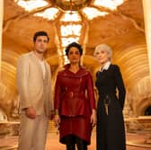 Jonah Hauer-King, Archie Panjabi and Anita Dobson feature in this week's Doctor Who episode. 