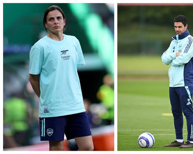 As Arsenal win the Women’s Champions League, how does the salary of Renée Slegers compare to Mikel Arteta? Photos: Getty Images