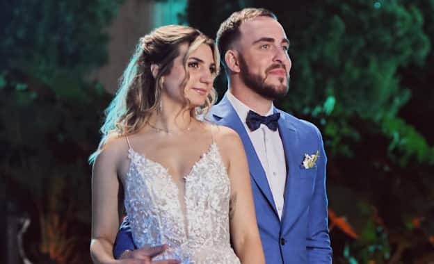 Love is Blind Argentina couple José Luis Fariña and Florencia Fernandez have split up after one year of marriage. Photo by Netflix.