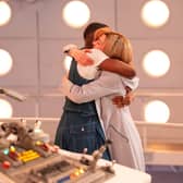Ncuti Gatwa and Jodie Whitaker in his final episode of Doctor Who
