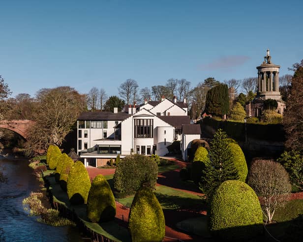 Brig o' Doon exterior with new wraparound terraces and suites. 