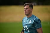 Seb Atkinson of England during a training session at Pennyhill Park on May 21, 2025 in Bagshot, England.