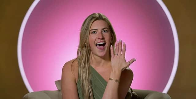 Everything you need to know about the Love is Blind engagement rings in both the US and UK versions of the series. Photo by Netflix.