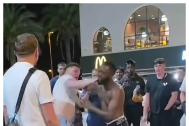 A video has been shared on social media showing two men fighting in the street in a popular spot in Tenerife. (Photo: @tenerifequejasvecinales/Instagram)