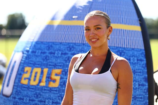 Who is Tammy Hembrow as Love Island star husband confirms marriage split after just seven months? ammy Hembrow takes part in the Gold Coast Suns DIY Big Freeze during a Gold Coast Suns AFL Media Opportunity at the Austworld Centre on June 04, 2024 in Gold Coast, Australia. (Photo by Chris Hyde/Getty Images)