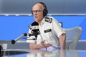 Metropolitan Police Commissioner Sir Mark Rowley takes part in Call the Commissioner, his live phone-in on LBC's Nick Ferrari at Breakfast show