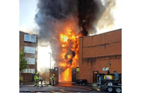 A fire at an electrical substation in Maida Vale in London on April 29 