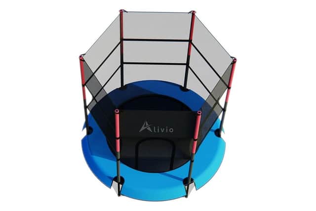 The protective net keeps little ones safe